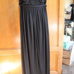 Women's Long Gown David's Bridal Size 8 Black, strapless